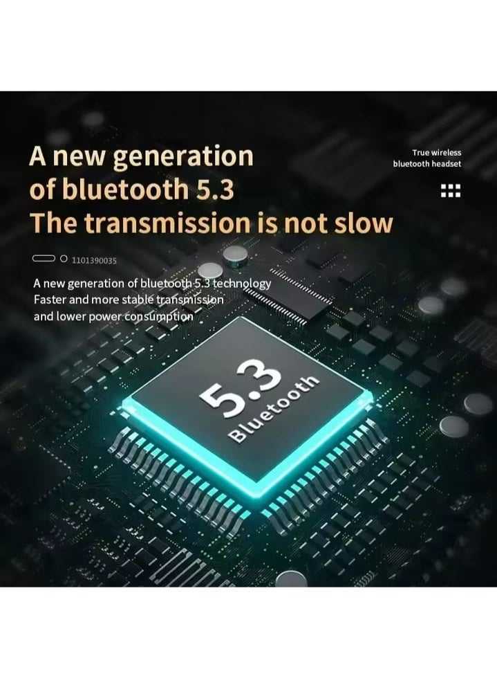 سماعة رأس بلوتوث، جودة صوت فائقة، شاشة LED - Image 3